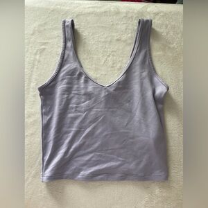 Hollister Purple Fitted Crop Tank Top